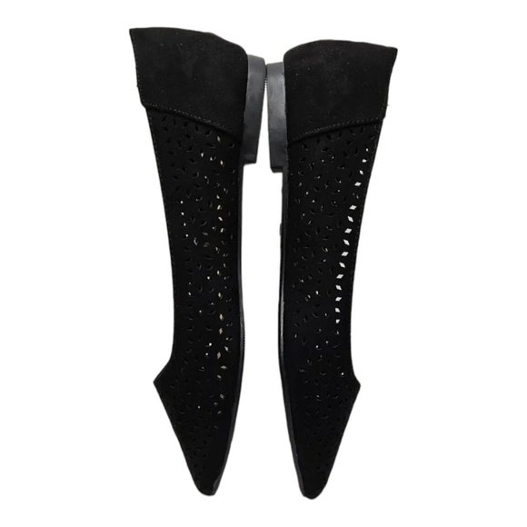 Women's Pointed Toe Ballet Flats Casual Soft Slip On Classic Shoes Black size 7 - Picture 12 of 12